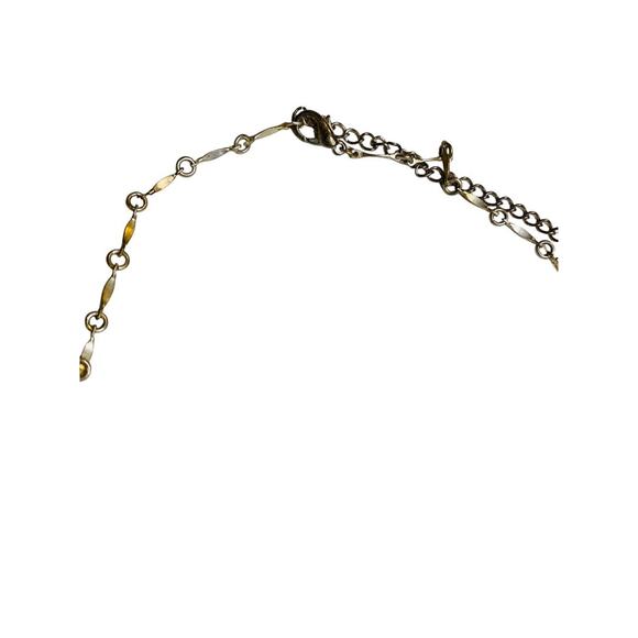 Silvertone Pink Beaded Necklace Spring Clasp 16-19" - Picture 6 of 6